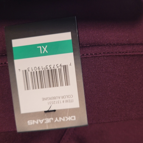 DKNY burgundy stretch pant - Picture 3 of 3